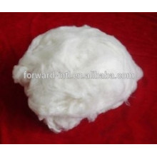 100% pure fine carded cashmere fiber white